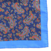 Blue Frederick Paisley Tie & Pocket Square Set - Tie Doctor